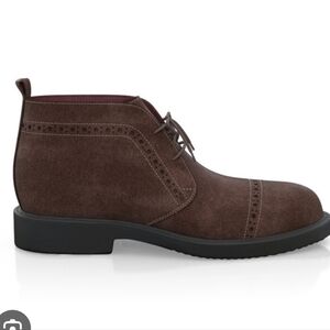 MEN'S STEEPLE GATE BROWN SUEDE CHUKKA BOOTS BOOTIES SHOES SZ 9 $350 MADE ITALY